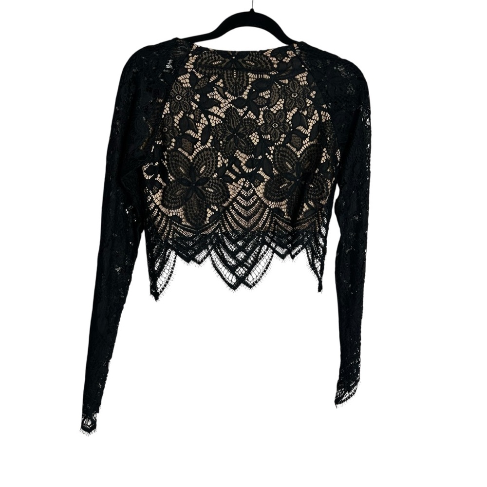 🌸 FOR LOVE & LEMONS “Guava” Black Lace Top 🌸 - Picture 6 of 9